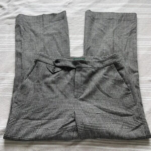 LAUREN RALPH LAUREN 100% Wool Plaid Dress Pants Size 10